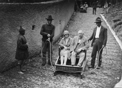 Monte slee, Madeira, Portugal, ca. 1920s-1930s door Unbekannt