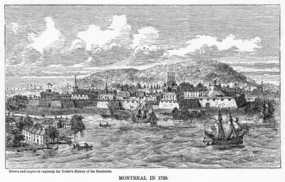 Montreal in 1729, 1877 door Unbekannt