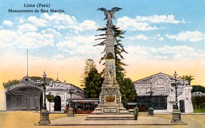 Monument voor generaal San Martin, Lima, Peru, begin 20e eeuw door Unbekannt