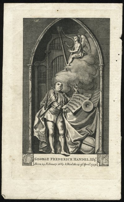Monument voor Georg Friedrich Handel door Unbekannt