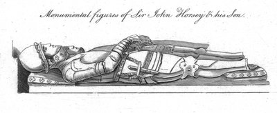 Monumentale figuren van Sir John Horsey en zijn Zoon door Unbekannt