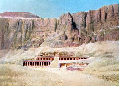 Dodentempel van Hatsjepsoet, Deir el Bahari, Luxor, Egypte door Unbekannt