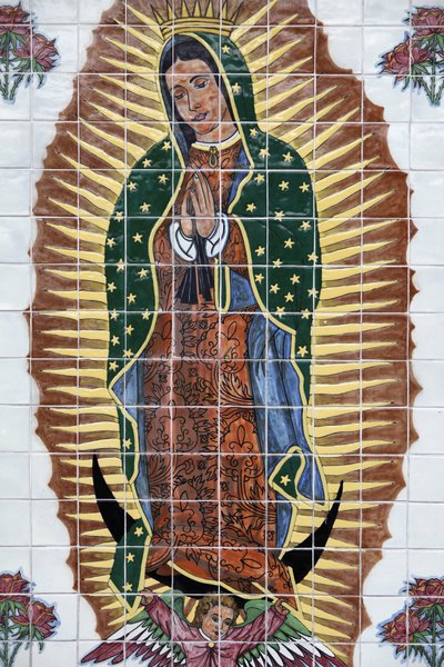 Mozaïek van Onze Lieve Vrouw van Guadalupe in Nombre de Dios missie, Saint Augustine, Verenigde Staten door Unbekannt