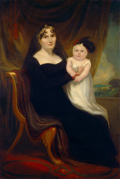 Moeder en Kind, ca. 1810 door Unbekannt