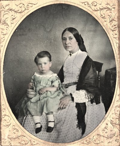 Moeder en kind, ca. 1860 door Unbekannt