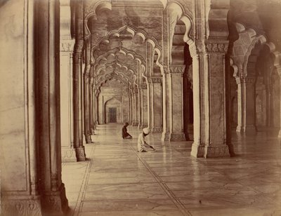 Moti Masjid: Parelmoskee in het interieur van Fort Agra door Unbekannt