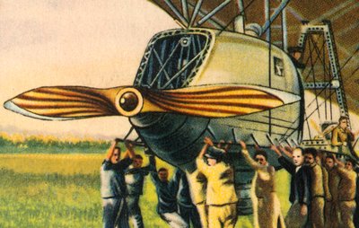 Motor gondel van een zeppelin, 1932 door Unbekannt