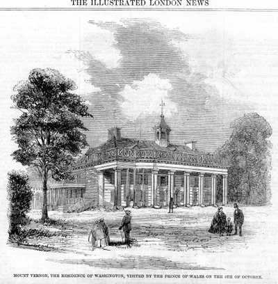Mount Vernon, de residentie van Washington, 19e eeuw door Unbekannt