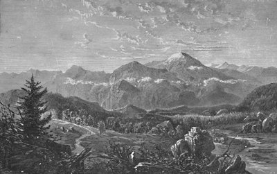 Mount Washington en de Witte Heuvels, 1883 door Unbekannt