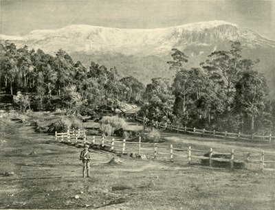 Mount Wellington, vanaf de Huon Road door Unbekannt
