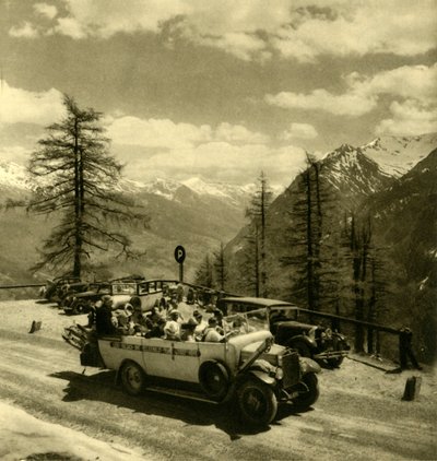 Bergzicht bij Schöneck aan de Grossglockner Hochalpenstraße, Oostenrijk, ca. 1935 door Unbekannt