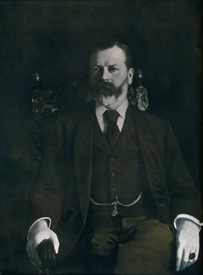 De heer Arthur Sanderson thuis, 1901 door Unbekannt