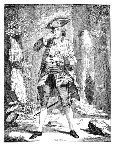 Mr Woodward als Mercutio, 1753 door Unbekannt