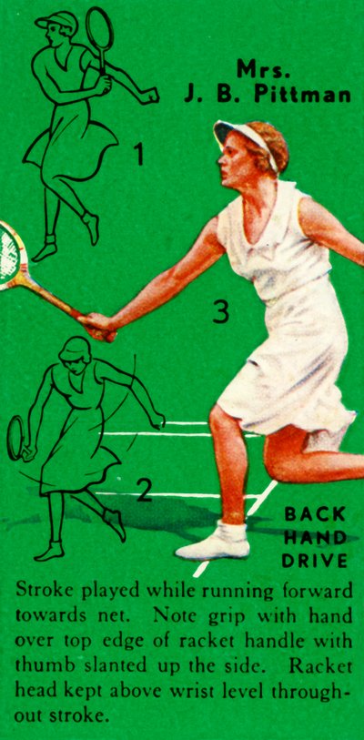 Mevrouw J. B. Pittman - Backhand Drive door Unbekannt