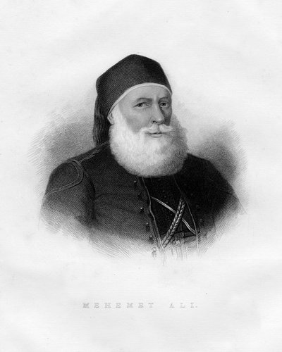 Muhammad Ali Pasha, onderkoning van Egypte, 19e eeuw door Unbekannt