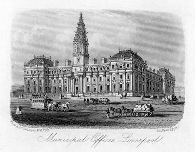 Gemeentekantoren, Liverpool, 10 februari 1875 door Unbekannt