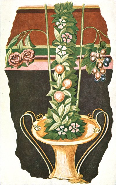 Muurschildering in een Romeinse villa, Commugny, Zwitserland, 1928 door Unbekannt