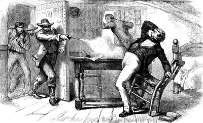 Moord op Joseph en Hyrum Smith, 1844 c1880 door Unbekannt
