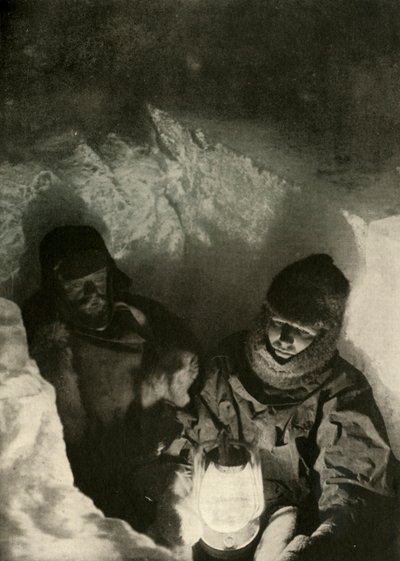 Murray en Priestley Gaan Een Schacht In Gegraven in Green Lake, ca. 1908, 1909 door Unbekannt