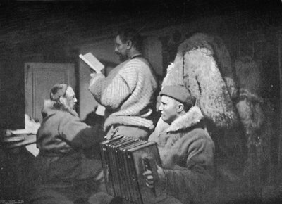 Muziekentertainment in de salon, c1893-1896, 1897 door Unbekannt