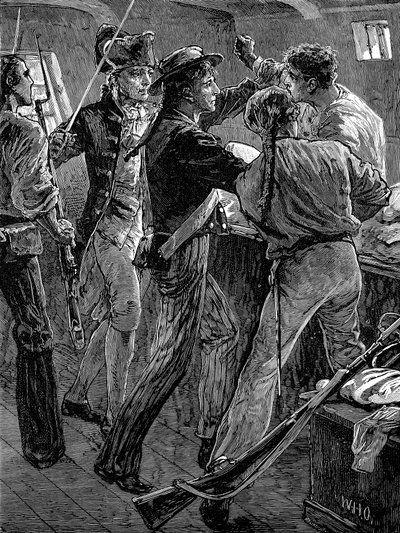 Muiterij van de bemanning van de Bounty, 1789 eind 19e eeuw door Unbekannt
