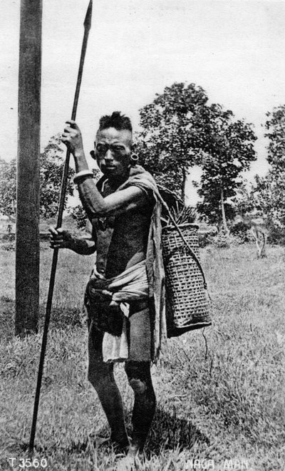 Naga man, India, 20e eeuw door Unbekannt