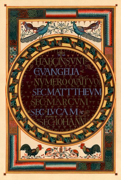 Namen van de vier evangelisten, ca. 800 AD door Unbekannt