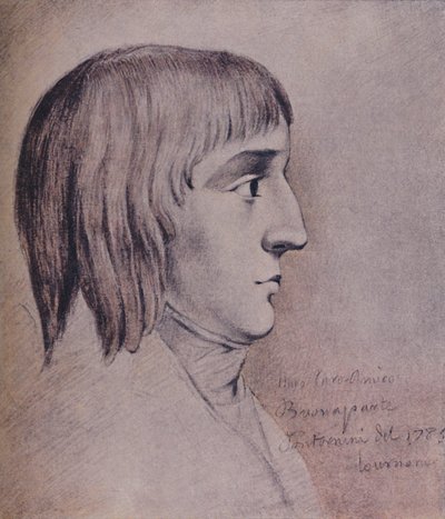 Napoleon Bonaparte in 1785, zestien jaar oud, 1896 door Unbekannt