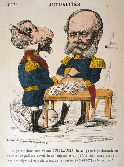 Napoleon III van Frankrijk en Wilhelm I van Pruisen, Frans-Pruisische Oorlog, 1870-1871 door Unbekannt