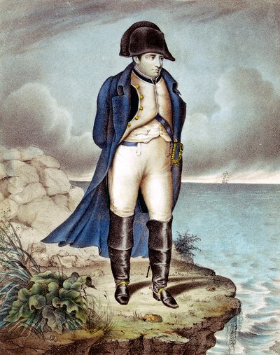 Napoleon I, Keizer van Frankrijk, in ballingschap door Unbekannt