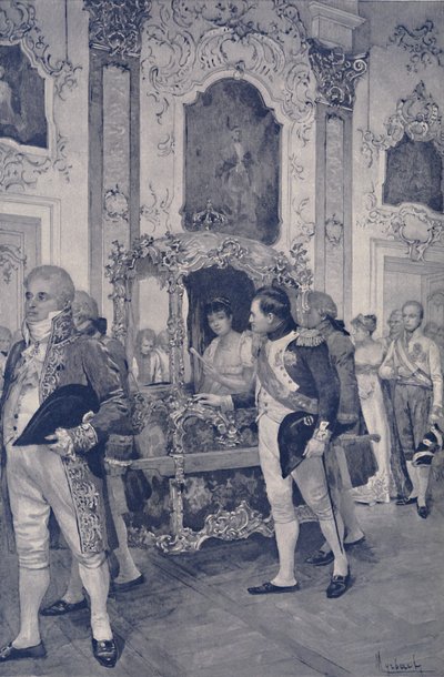 Napoleon en de Keizerin van Oostenrijk in Dresden, 1812, 1896 door Unbekannt