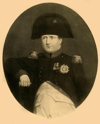Napoleon aan boord van de Bellerophon, juli 1815 door Unbekannt