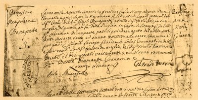 Geboorteakte van Napoleon, 19 juli 1782, 1921 door Unbekannt