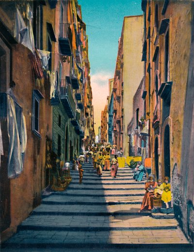 Napoli - Pallonetti Santa Lucia, c1900 door Unbekannt