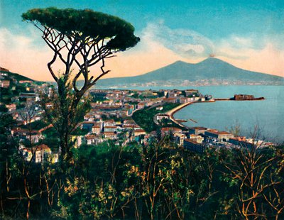 Napoli - Panorama Vanaf het Graf van Vergilius, Graf van Vergilius, c1900 door Unbekannt