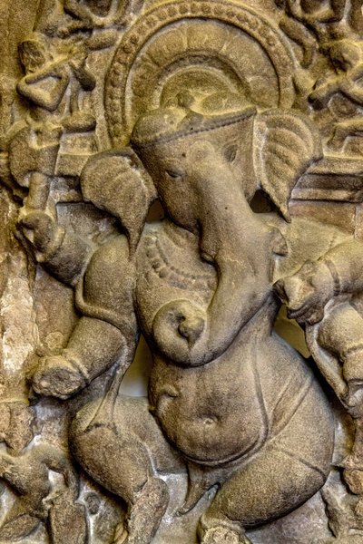 Nationaal museum van India, Delhi. Ganesh reliëf. Detail. India. door Unbekannt