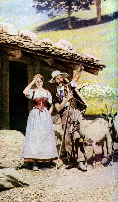 Inboorlingen van het Kanton Bern, Zwitserland, ca. 1924 door Unbekannt
