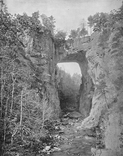 Natuurlijke brug, Virginia, c1897 door Unbekannt