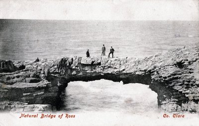 Natuurlijke Brug van Ross, County Clare, Ierland, 1906 door Unbekannt