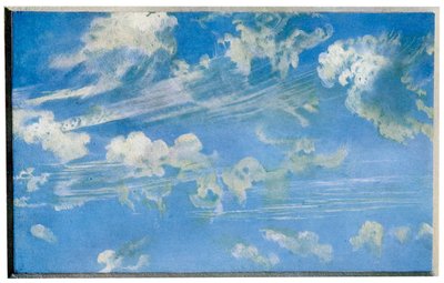 Natuur: wolkenstudie, ca. 1822 door Unbekannt