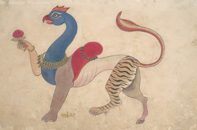 Navagunjara, een Universele Vorm van Krishna, ca. 1835 door Unbekannt