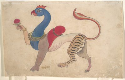 Navagunjara, een universele vorm van Krishna, ca. 1835 door Unbekannt