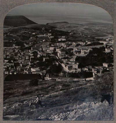Nazareth en de Berg van Precipitatie, ca. 1900 door Unbekannt