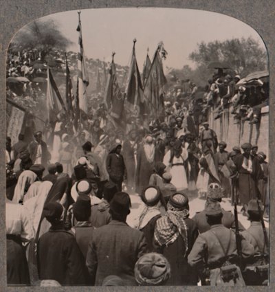 Nebi Musa processie, ca. 1900 door Unbekannt