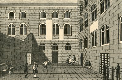 Newgate, Binnenhof, 18e eeuw door Unbekannt