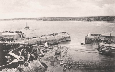 Haven van Newquay, Newquay, Cornwall, 1908 door Unbekannt
