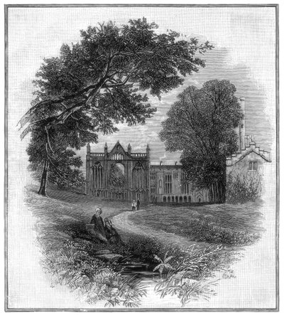 Newstead Abbey, het voorouderlijk huis van Lord Byron, 1888 door Unbekannt