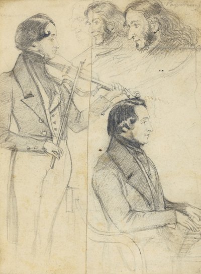 Niccolò Paganini 1782-1840 door Unbekannt