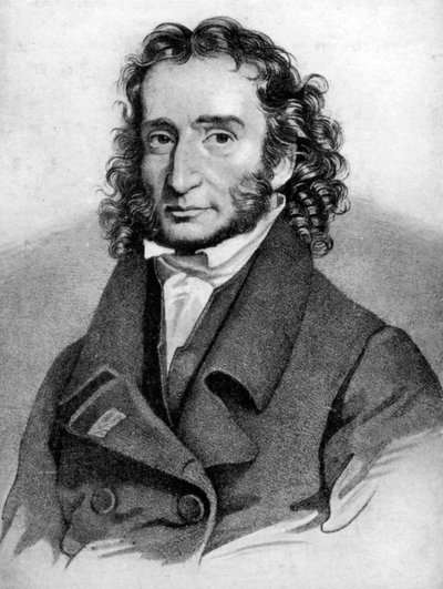 Niccolò Paganini, Italiaanse violist, 19e eeuw door Unbekannt