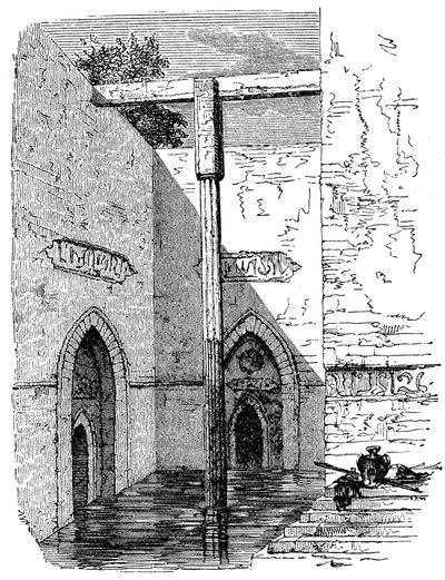 Nilometer op het eiland Roda, Caïro, Egypte, c1895 door Unbekannt